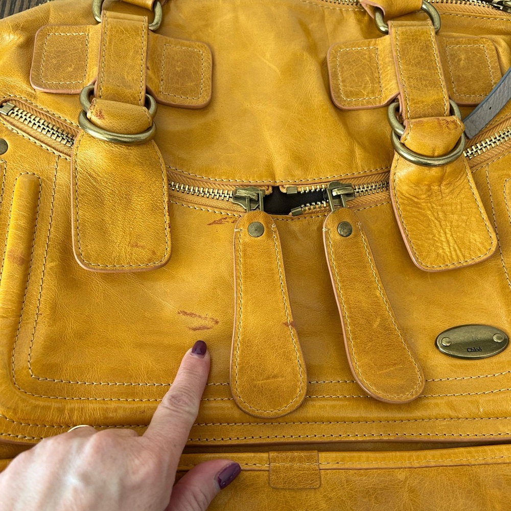 Chloe Tan Leather Satchel - Picture 2 of 4